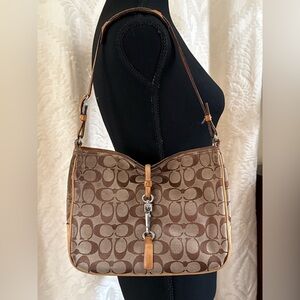 Coach Brown Signature Shoulder Bag